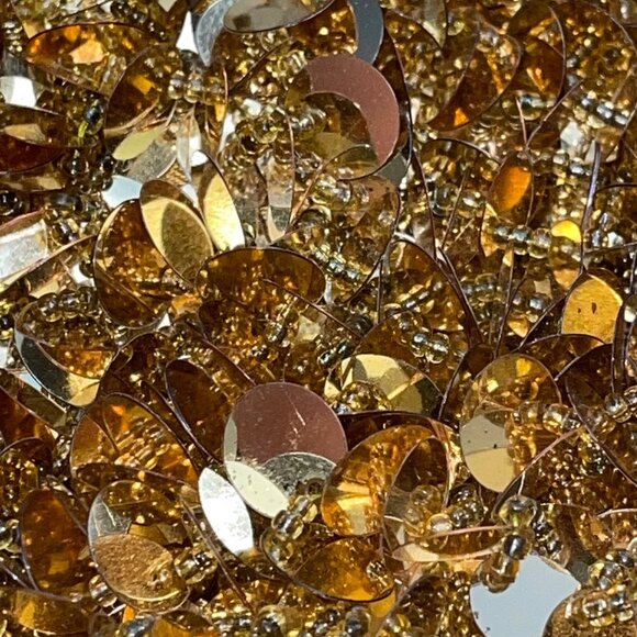 Unbranded Women’s Gold Sequin Beads With Rope Strap Evening Crossbody Bag - Picture 12 of 13